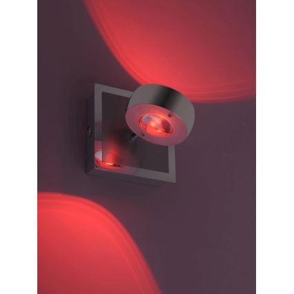 Leuchten Direkt 12471-55 - LED RGBW prigušiva zidna spot svetiljka OPTI LED/6W/230V 2700-5000K + daljinski upravljač