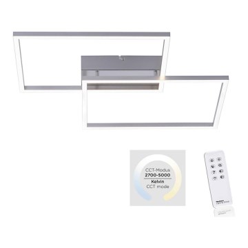 Leuchten Direkt 14017-55 - LED prigušiva plafonska svetiljka IVEN 2xLED/20W/230V + daljinski upravljač