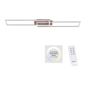 Leuchten Direkt 14019-78 - LED prigušiva stropna svetiljka IVEN 2xLED/20W/230V + daljinski upravljač