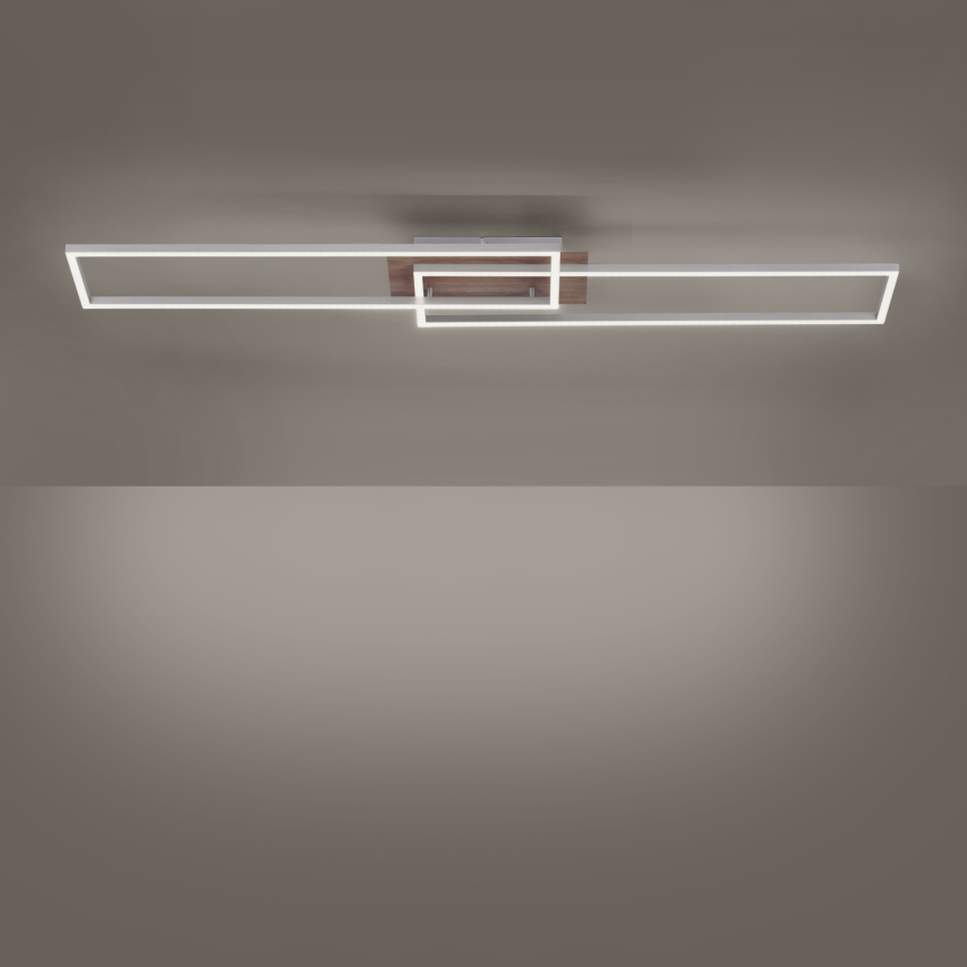 Leuchten Direkt 14019-78 - LED prigušiva stropna svetiljka IVEN 2xLED/20W/230V + daljinski upravljač