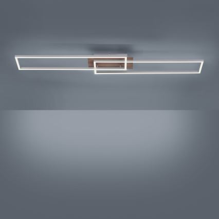 Leuchten Direkt 14019-78 - LED prigušiva stropna svetiljka IVEN 2xLED/20W/230V + daljinski upravljač
