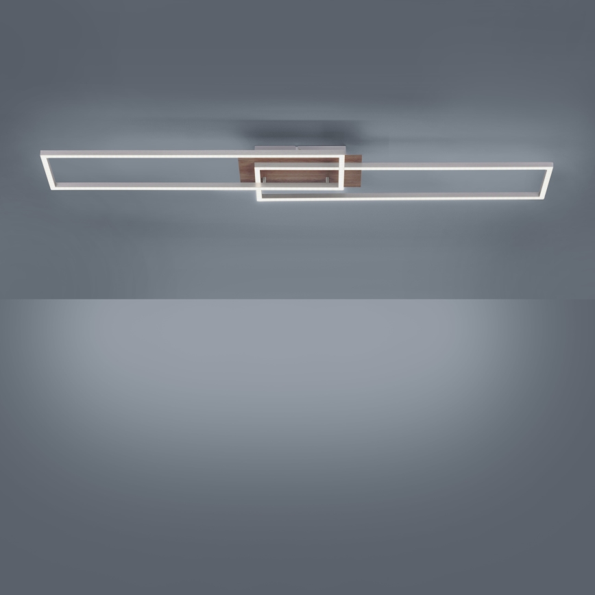 Leuchten Direkt 14019-78 - LED prigušiva stropna svetiljka IVEN 2xLED/20W/230V + daljinski upravljač