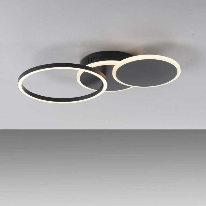 Leuchten Direkt 14116-18 - LED Plafonjera SEVENT LED/25,5W/230V crno