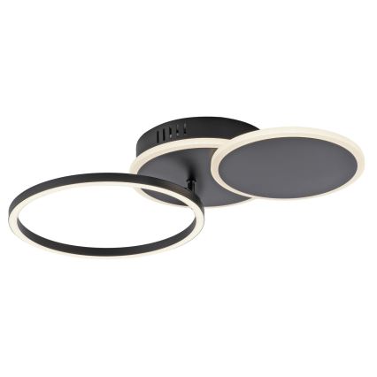 Leuchten Direkt 14116-18 - LED Plafonjera SEVENT LED/25,5W/230V crno
