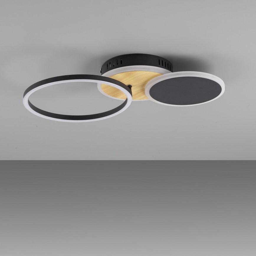 Leuchten Direkt 14116-78 - LED Plafonjera SEVENT LED/25,5W/230V crno/braon