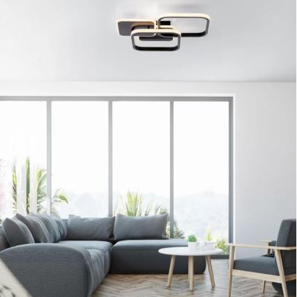 Leuchten Direkt 14117-18 - LED Plafonjera SEVENT LED/36W/230V crno