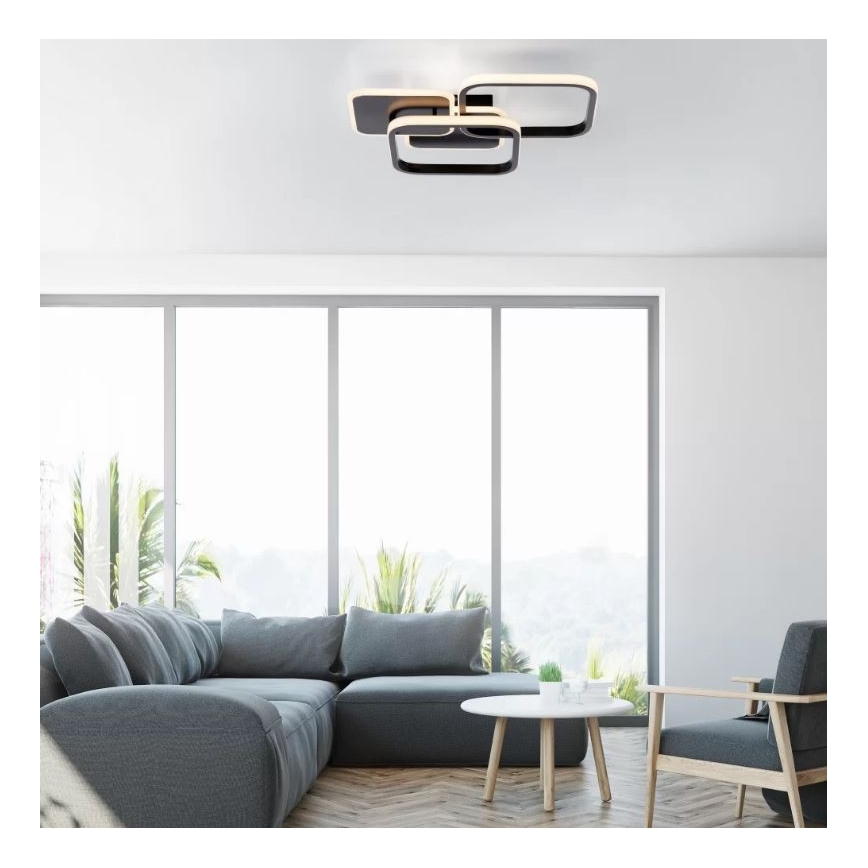 Leuchten Direkt 14117-18 - LED Plafonjera SEVENT LED/36W/230V crno