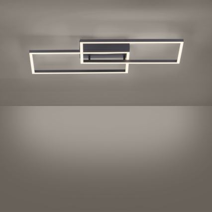 Leuchten Direkt 14140-18 - LED prigušiva plafonska svetiljka IVEN 2xLED/13,5W/230V + daljinski upravljač