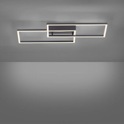 Leuchten Direkt 14140-18 - LED prigušiva plafonska svetiljka IVEN 2xLED/13,5W/230V + daljinski upravljač