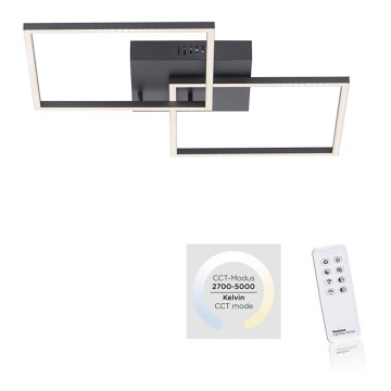 Leuchten Direkt 14141-18 - LED prigušiva stropna svetiljka IVEN 2xLED/14W/230V + daljinski upravljač