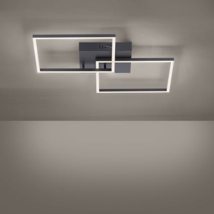 Leuchten Direkt 14141-18 - LED prigušiva stropna svetiljka IVEN 2xLED/14W/230V + daljinski upravljač