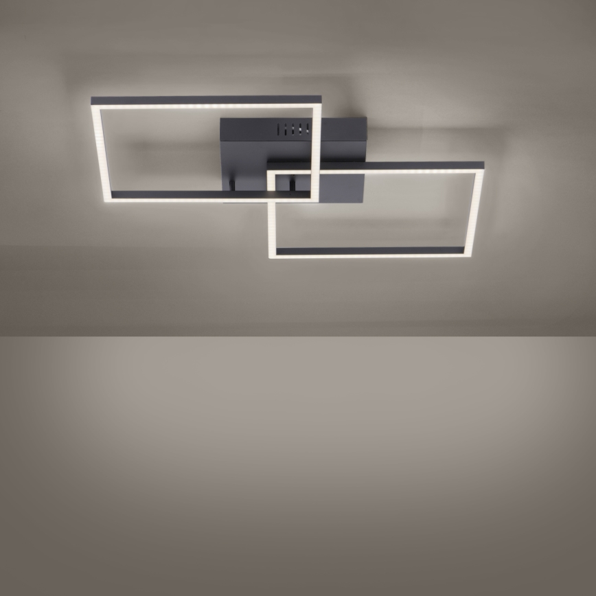 Leuchten Direkt 14141-18 - LED prigušiva stropna svetiljka IVEN 2xLED/14W/230V + daljinski upravljač