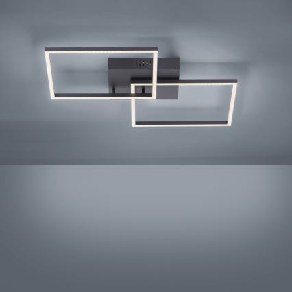 Leuchten Direkt 14141-18 - LED prigušiva stropna svetiljka IVEN 2xLED/14W/230V + daljinski upravljač