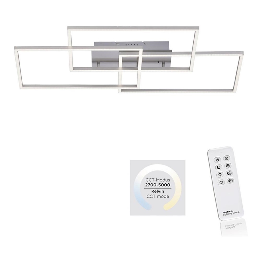 Leuchten Direkt 14150-55 - LED prigušiva plafonska svetiljka IVEN 3xLED/13W/230V + daljinski upravljač