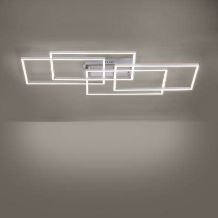 Leuchten Direkt 14151-55 - LED prigušiva plafonska svetiljka IVEN 4xLED/12W/230V + daljinski upravljač