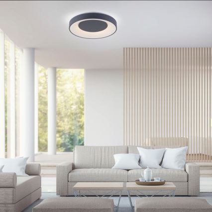 Leuchten Direkt 14346-18 -LED RGB prigušiva plafonska lampa ANIKA LED/26,5W/230V Tuya 2700-5000K + daljinski upravljač