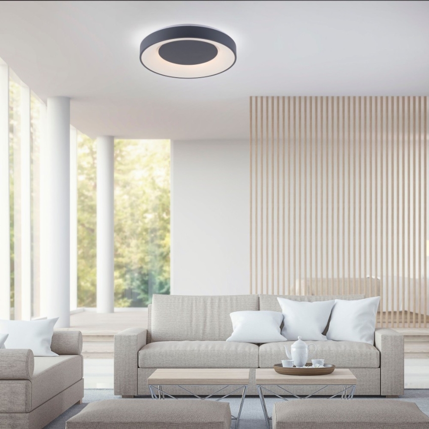 Leuchten Direkt 14346-18 -LED RGB prigušiva plafonska lampa ANIKA LED/26,5W/230V Tuya 2700-5000K + daljinski upravljač