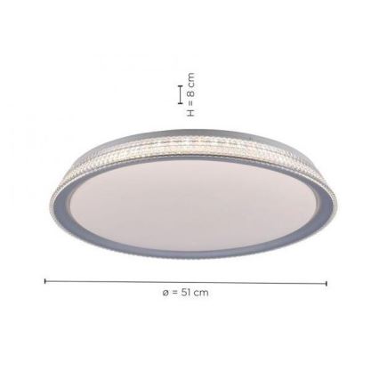 Leuchten Direkt 14359-21 - LED prigušiva plafonska lampa KARI LED/36W/230V