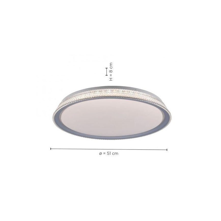 Leuchten Direkt 14359-21 - LED prigušiva plafonska lampa KARI LED/36W/230V