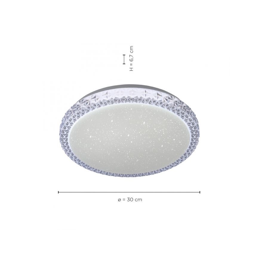 Leuchten Direkt 14370-00 - LED Prigušiva stropna svjetiljka FRIDA LED/12W/230V