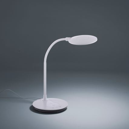 Leuchten Direkt 14416-16 - LED prigušiva dodirna stona lampa sa bežičnim punjenjem ASTRID LED/5W/230V 3000/4000/5500K + USB