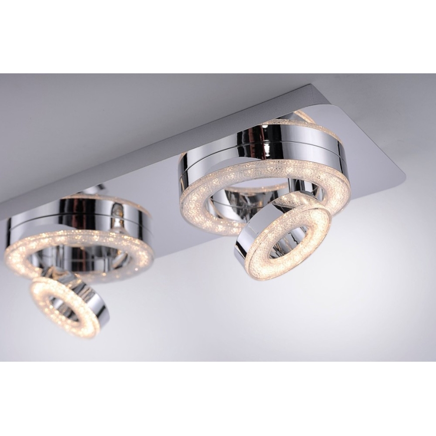 Leuchten Direkt 14521-17 - LED Plafonjera TIM 2xLED/2,8W/230V + 2xLED/3,1W