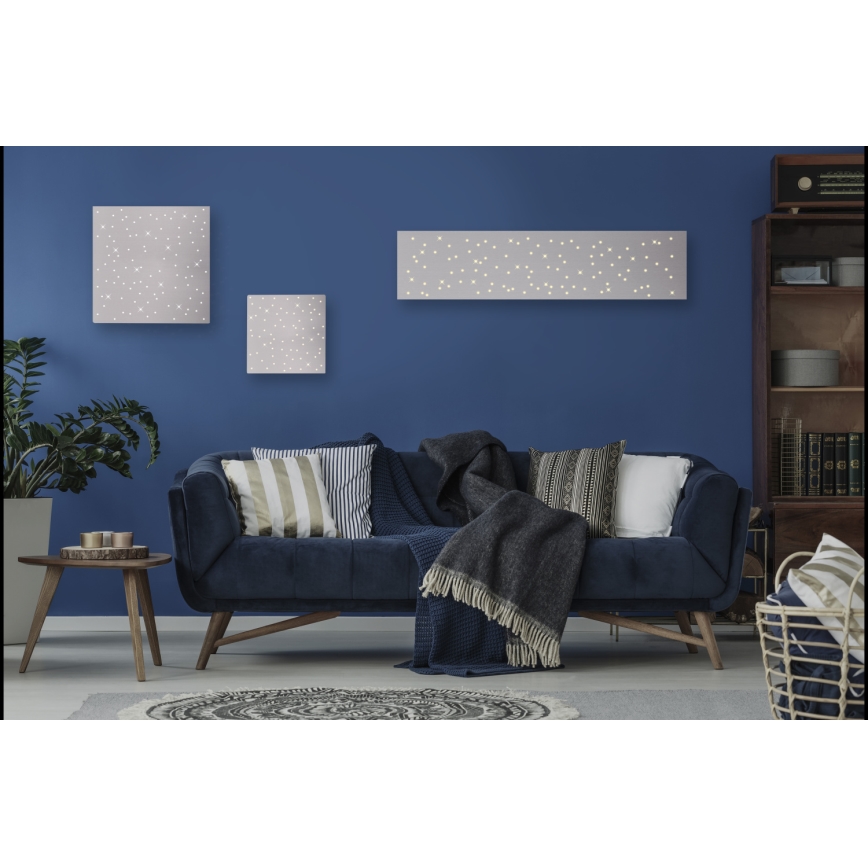 Leuchten Direkt 14670-55 - prigušiva plafonska svetiljka SPARKLE LED/12W/230V + daljinski upravljač