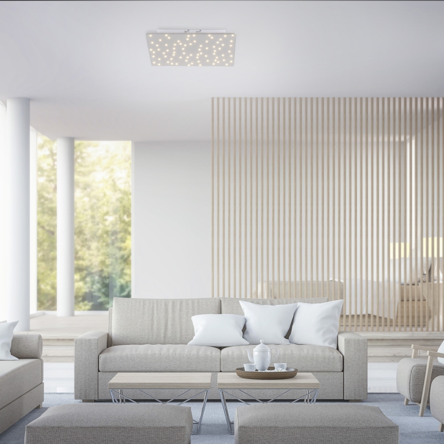 Leuchten Direkt 14670-55 - prigušiva plafonska svetiljka SPARKLE LED/12W/230V + daljinski upravljač