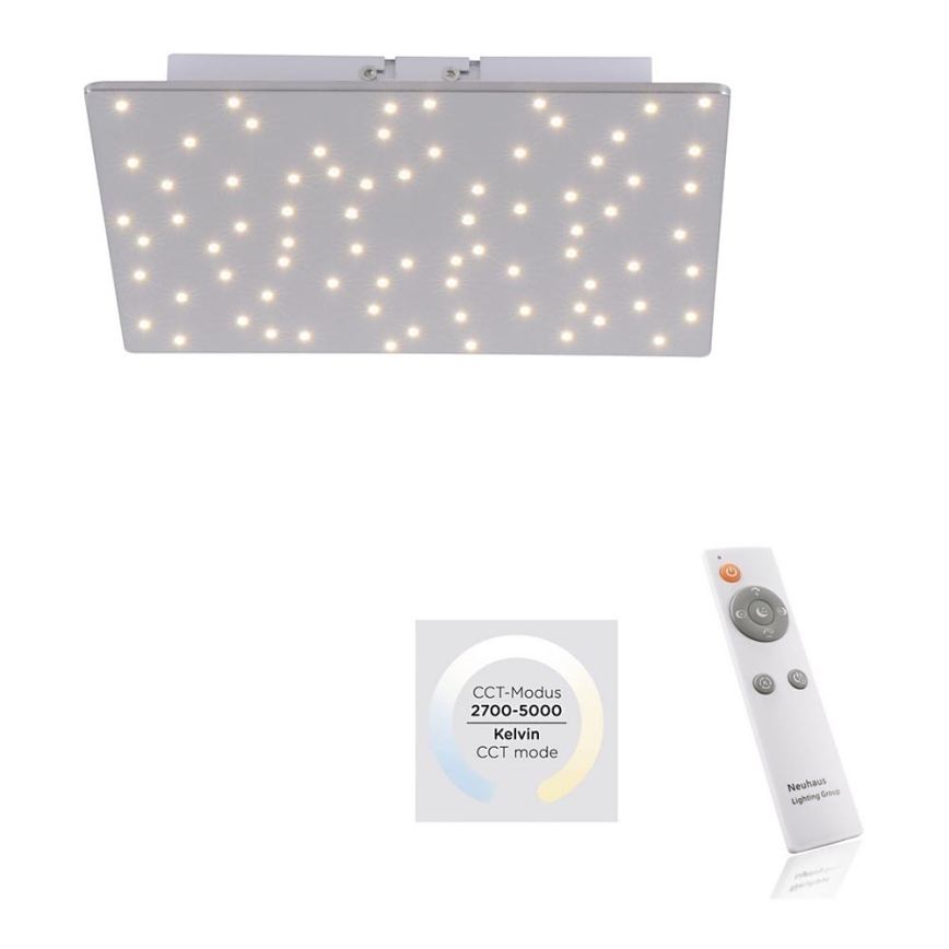 Leuchten Direkt 14670-55 - prigušiva plafonska svetiljka SPARKLE LED/12W/230V + daljinski upravljač