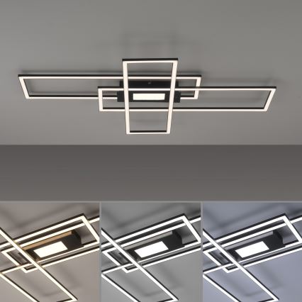 Leuchten Direkt 14693-18 - LED Prigušiva stropna svjetiljka ASMIN LED/48W/230V + daljinski upravljač