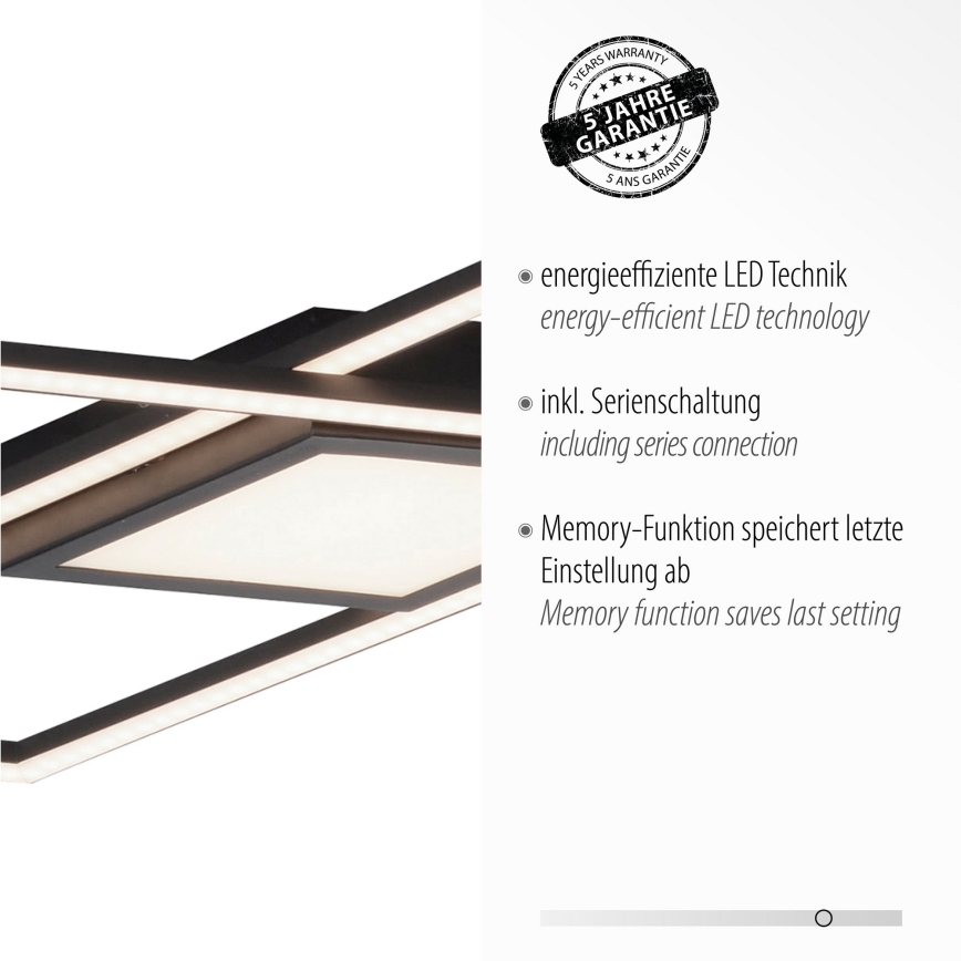 Leuchten Direkt 14695-18 - LED Plafonjera ASMIN LED/48W/230V