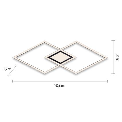 Leuchten Direkt 14695-18 - LED Plafonjera ASMIN LED/48W/230V