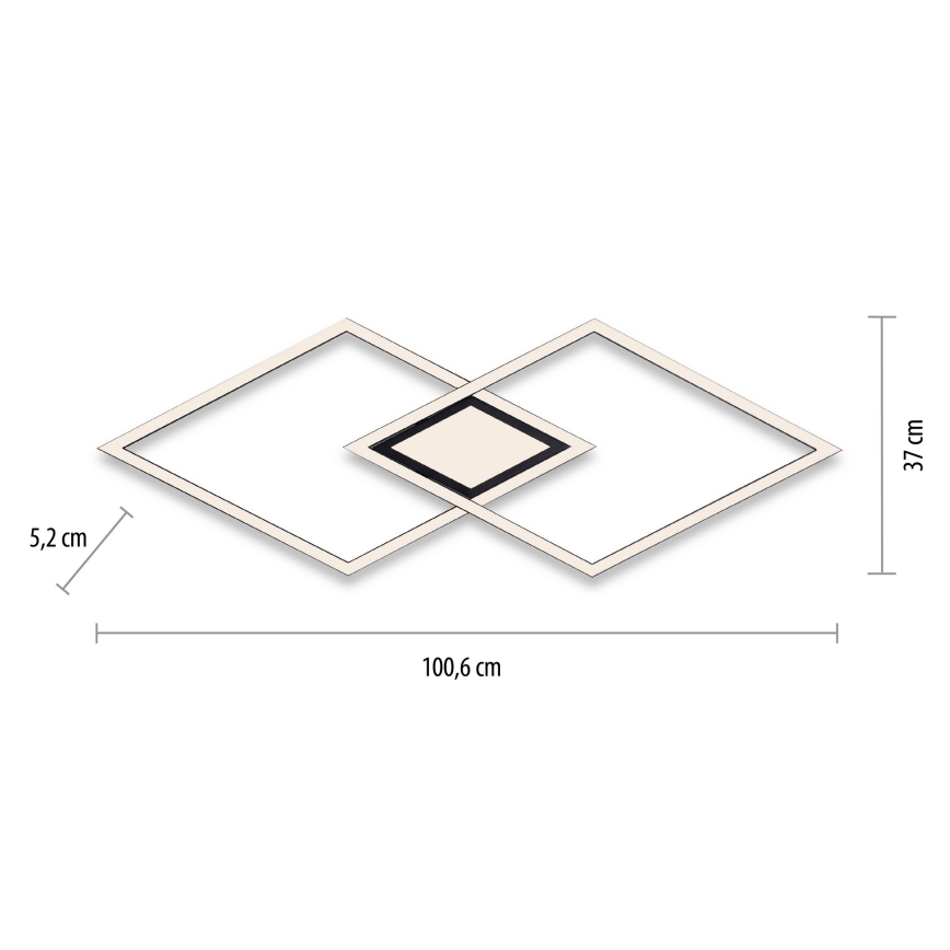 Leuchten Direkt 14695-18 - LED Plafonjera ASMIN LED/48W/230V