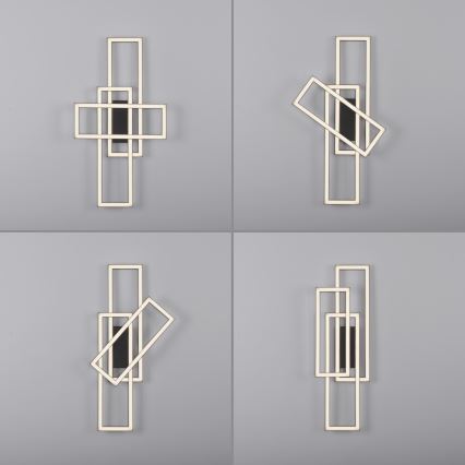 Leuchten Direkt 14697-18 - prigušiva LED plafonska svetiljka IVEN LED/24W/230V