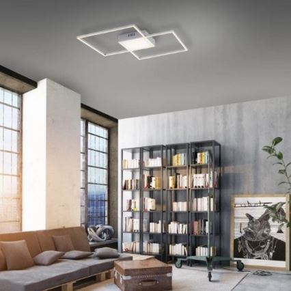 Leuchten Direkt 14712-55-LED Prigušiva plafonska svetiljka ASMIN LED/42W/230V 3000-5000K + daljinski upravljač