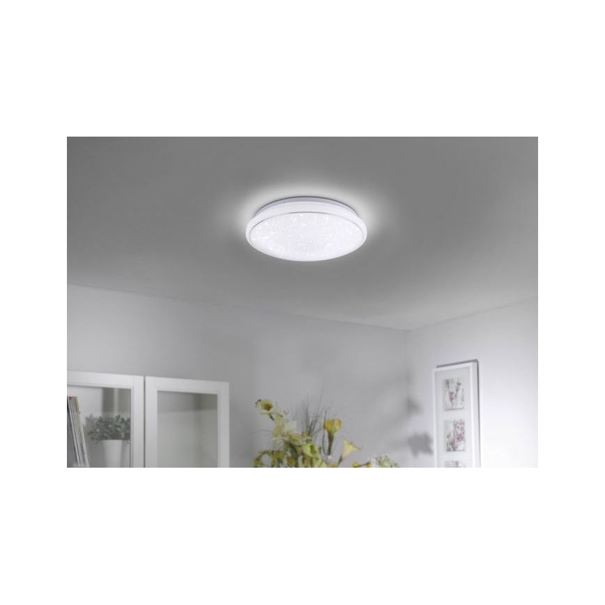 Leuchten Direkt 14743-16 - RGB LED prigušiva plafonska svetiljka JUPI LED/28W/230V Tuya 2700-5000K + daljinski upravljač