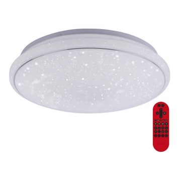 Leuchten Direkt 14743-16 - RGB LED prigušiva plafonska svetiljka JUPI LED/28W/230V Tuya 2700-5000K + daljinski upravljač