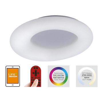 Leuchten Direkt 14746-16 - LED RGB Prigušiva plafonjera LOLA LED/38W/230V Tuya + daljinsko upravljanje
