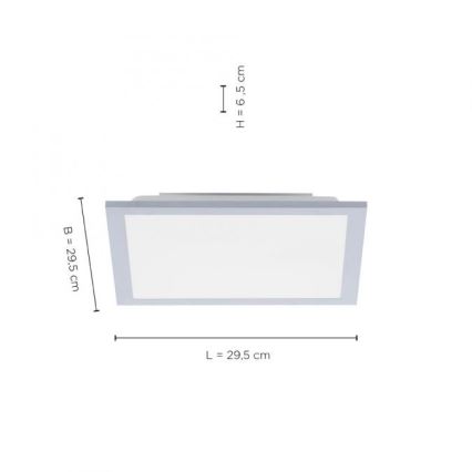 Leuchten Direkt 14750-21 - LED Plafonjera FLAT LED/12W/230V