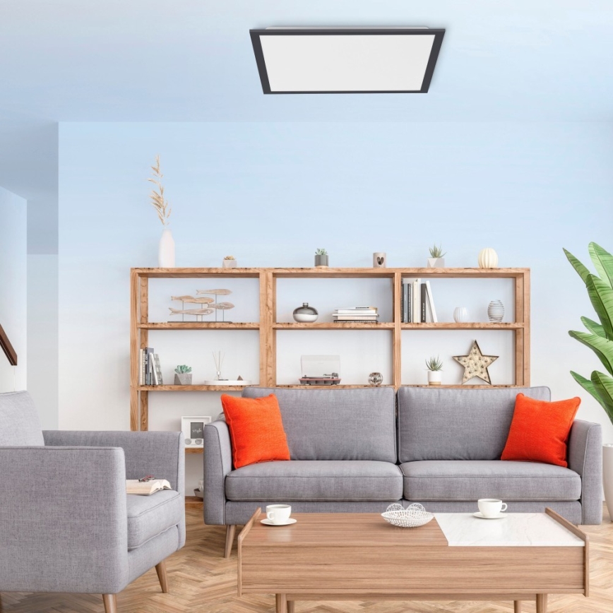 Leuchten Direkt 14755-18 - LED prigušiva plafonska svetiljka FLAT LED/28W/230V 2700-5000 + daljinski upravljač