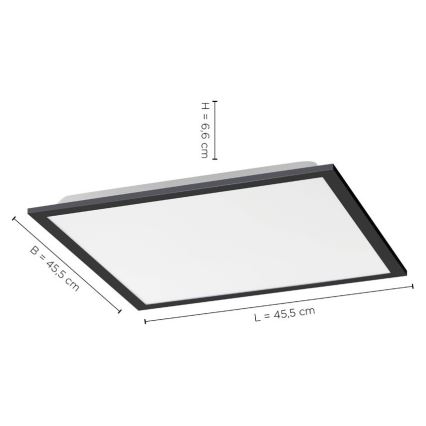 Leuchten Direkt 14755-18 - LED prigušiva plafonska svetiljka FLAT LED/28W/230V 2700-5000 + daljinski upravljač