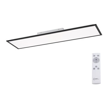 Leuchten Direkt 14757-18 - LED prigušiva površinski montiran panel FLAT/36W/230V 2700-5000K crna + daljinski upravljač