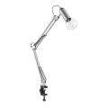 Leuchten Direkt 14773-55 - Stona lampa sa klipsom TURN ME 1xE27/60W/230V matirani hrom