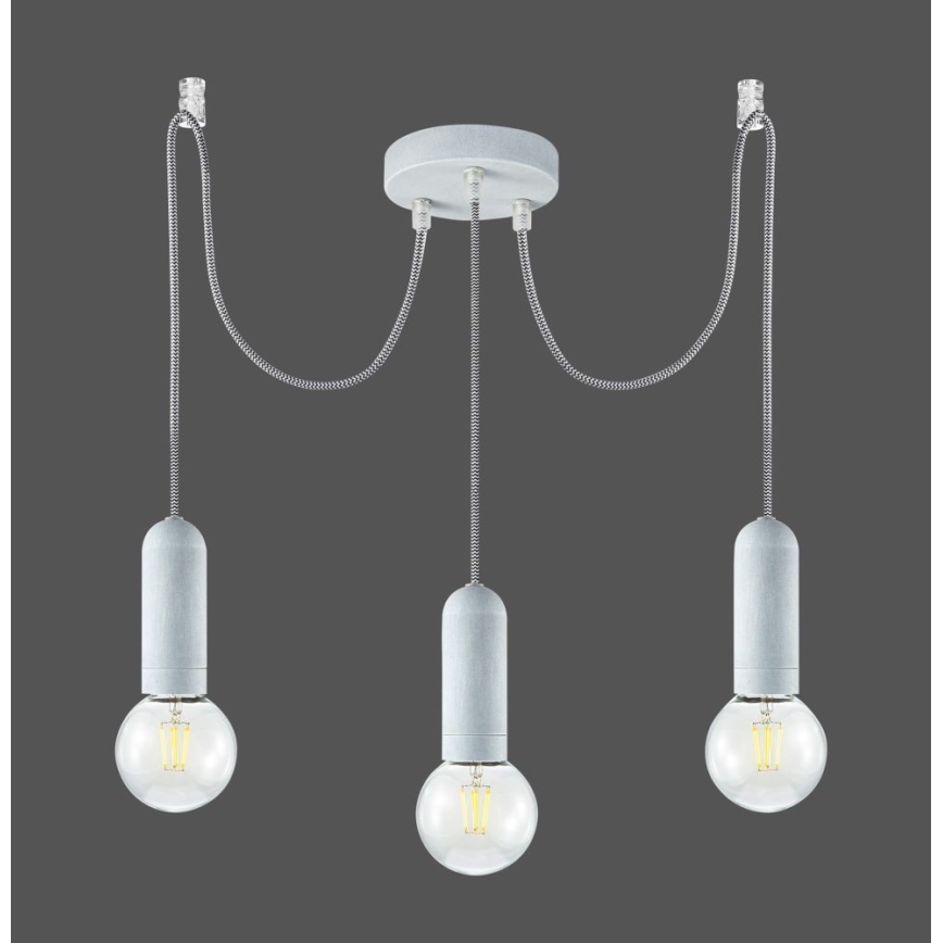 Leuchten Direkt 14776-22 - Luster na sajli TURN ME 3xE27/60W/230V pauk