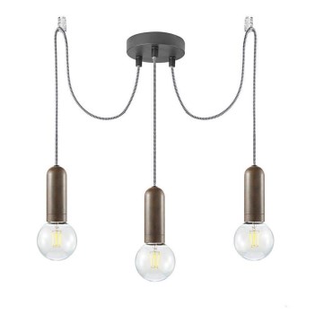 Leuchten Direkt 14776-48 - Luster na sajli TURN ME 3xE27/60W/230V pauk