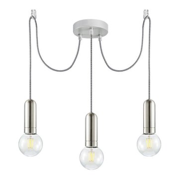 Leuchten Direkt 14776-55 - Luster na sajli TURN ME 3xE27/60W/230V pauk