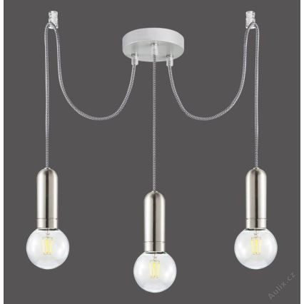 Leuchten Direkt 14776-55 - Luster na sajli TURN ME 3xE27/60W/230V pauk