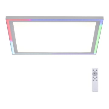 Leuchten Direkt 14900-16 - LED RGB prigušiva stropna svetiljka EDGING LED/24W/230V + daljinski upravljač