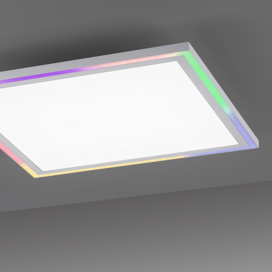 Leuchten Direkt 14900-16 - LED RGB prigušiva stropna svetiljka EDGING LED/24W/230V + daljinski upravljač