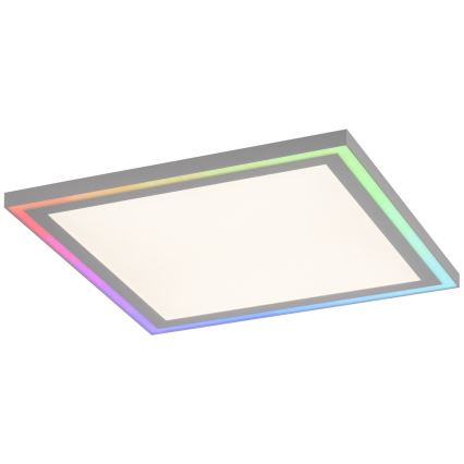 Leuchten Direkt 14900-16 - LED RGB prigušiva stropna svetiljka EDGING LED/24W/230V + daljinski upravljač